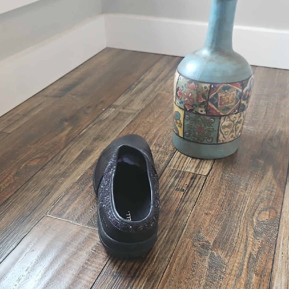Merrell Women's Black Leather Slip On Mules - Picture 5 of 10